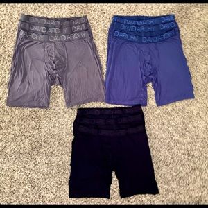 9 Pair David Archy Long Boxer Brief - Mediums